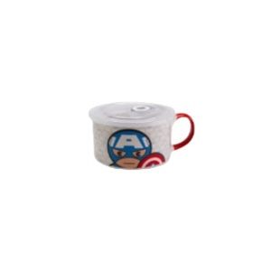 Miniso Japan x Marvel “Captain America” Ceramic Bowl with Plastic Lid